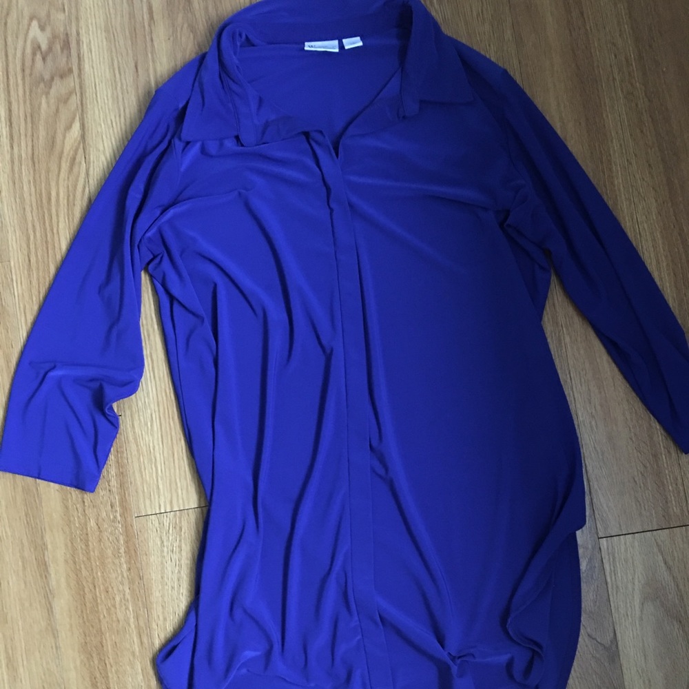 Last day!Women With Control Vibrant Blue Tunic